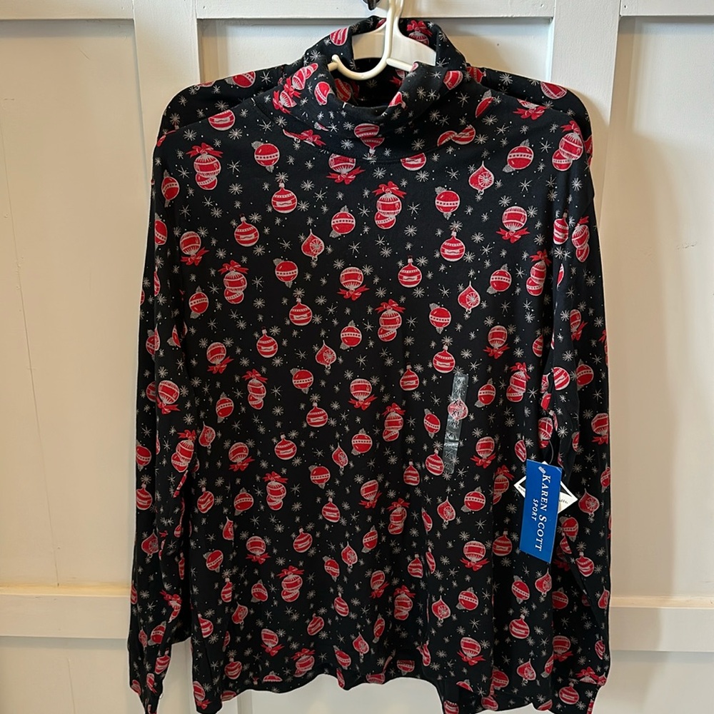 Set of 2 cute his and her Christmas turtlenecks